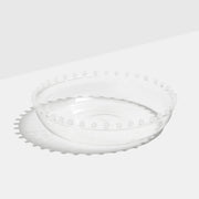 Pearl Platter - Clear & White